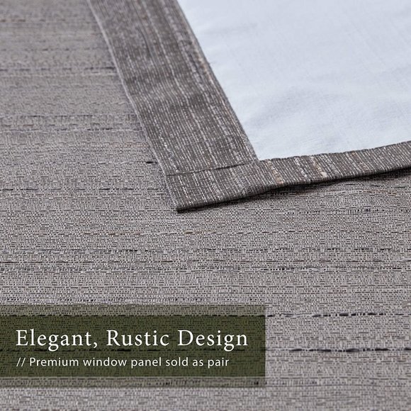 Hyde Lane Room Darkening Curtains Gray 2 Panels - Picture 3 of 8